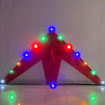 Aoyue Weifang luminous kite colorful luminous side lights 20 heads 36 heads 48 heads LED lantern string lights marquee lights