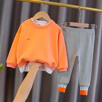 Baby spring and autumn clothing set 2021 new girls clothes autumn clothing 1-3 years old childrens clothing spring Korean childrens clothing