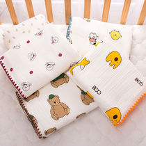 Four-layer baby thin quilt Kindergarten nap baby gauze cover blanket Summer thin childrens bath towel 110*13