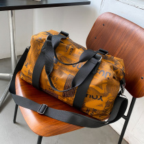 Tide brand travel bag womens short-distance portable large-capacity new travel fitness bag waterproof business storage bag tide