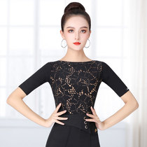 High-end Latin dance costume 2022 new fashion sleeve national standard dance shirt dance top women's fashion dance dress