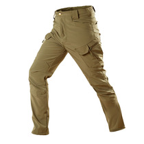 Cold winter plus velvet tactical pants mens self-cultivation pants waterproof training pants overalls military pants combat pants plus velvet thickened