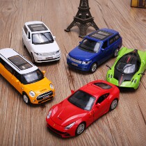 Toy car model car anti-real Aussie A7 ah ston horse biding sports car back force little car male girl presents