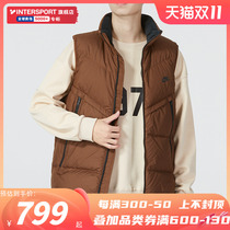 NIKE Nike Mens 2022 Winter New Stand Collar Warm Windproof Sportswear Down Vest Vest DV1136