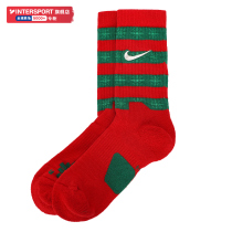 nike nike mid-tube socks mens socks womens socks 2021 Winter Christmas limited high-top sports stockings DA5097