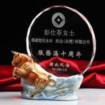 Customized Ceramic Trophy Crystal Grant Glass Medal Fathers Day Graduation Season Send Teacher Retirement Souvenirs