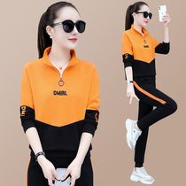 361 casual sportswear suit women's spring and autumn 2021 new slim age reduction temperament fashion vests two-piece set