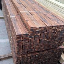 Carbonized wood floor outdoor wood strip anti-corrosion wood floor solid wood floor wood ceiling charcoal wood keel grape rack