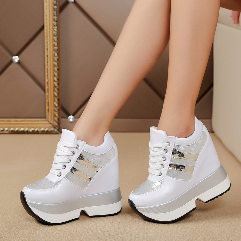 Autumn 2019 new Korean version of high-heeled women's shoes sequins fashion casual shoes, high-heeled shoes