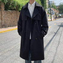 German windbreaker male Balmaken salt series boyfriend wind long coat autumn civil servant coat French couple dress