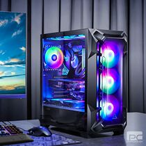 Antiac DF600 FLUX ATX mid-tower water-cooled side transparent game RGB desktop computer host case