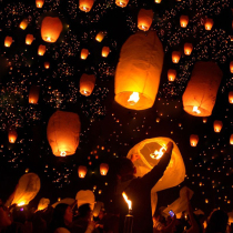 Kongming lantern thickened oversized 10 50 children creative couples praying for love safety type wishing lamp children