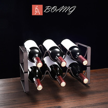 European creative red wine rack ornaments wine bottle rack modern simple household wine cabinet living room home furnishings wine rack