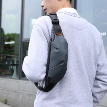 Skew Satchel Mens Chest Bag Small Number Casual Single Shoulder Mini New Fashion Multifunction Mobile Phone Mens Bag Sports Pocket