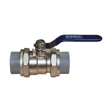 Gudi PPR water supply pipe fittings 20 25 32 double-metal copper ball valve hot melt water pipe valve fittings