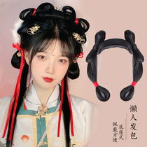 Hanfu wig bag ancient costume one-piece lazy hair hoop female ancient style made Novice daily pad hair bun