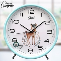 Kangba seat hanging dual-purpose with alarm clock living room bedroom desktop clock mute creative personality ornaments Nordic