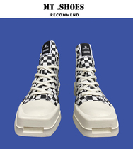 MT Shoes Niche Black & White Board Shoes Ins High Street Couple Tide Shoes RO Joint Section High Helper Head Sails Cloth Shoes Men