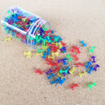 Color transparent I-shaped nail kindergarten small pushpin message board cork board nail art painting nail 300 pcs