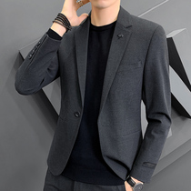 Autumn casual small suit jacket mens suit Korean slim-fit handsome trend Ruffian handsome best man single suit top