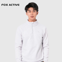2021 winter new product simple casual style mens brushed pullover fleece warm jacket outdoor 22031