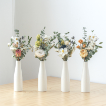Mini desktop small dried flower bouquet ins decoration living room decoration rose daisy dried flower diy real flower home decoration