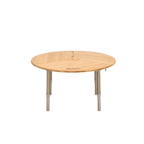 Japan NEUTRAL OUTDOOR NT-BT13 OUTDOOR Camping Portable Foldable Bamboo Round Table Tent Table