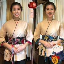 Customized Japanese style Japanese cuisine clothing Japanese and Korean work clothes Sushi restaurant waiter Japanese chef clothes men and women