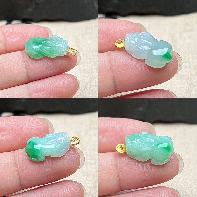 18K金翡翠貔貅吊坠-18K金翡翠貔貅吊坠促销价格、18K金翡翠貔貅吊坠品牌