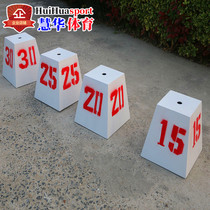 Track and field competition far display card hammer discus far display board