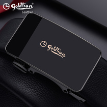 Golden Lilay Belt Mens Leather Automatic Buckle High-end Luxury Brand Brand 2021 New Summer Mens Belt