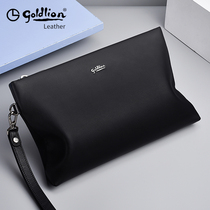 Kinley to mens bag big capacity mens envelopes bungalow leather handbag genuine leather luxury brands 2022 new handbags