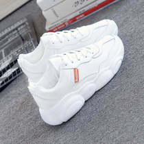 Small white shoes women 2021 bear shoes spring new Korean version of Joker Leisure Sports female father shoes students running shoes