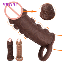 Big Dotted Penis Sleeve Penis Ring Sex Toys for Man With Sol