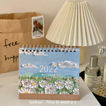 ins Wind cute 2022 calendar calendar calendar student creative desktop ornaments calendar memo notepad plan book