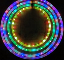 Explosive bold hula hoop LED colorful glowing change monochrome flash children adult stage performance