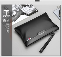 2022 Tide Hand Bag Men Genuine Leather Mens Bag New Clip Packs Hand Grip Bag Letter Enveloping Business Casual Hands bag cigarette case