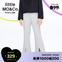 little moco children dress 22 spring dress new girl pure cotton horn pants type long pants KBB1PAT027