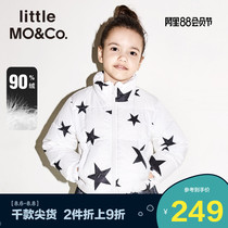 littlemoco childrens clothing Mens and womens childrens light down jacket Spring and Autumn warm white duck down Western style down jacket