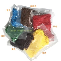 Color Bundle 2*100mm1000 fine nylon cable tie black plastic cable tie short strap