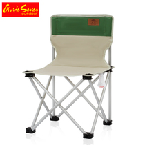 Outdoor 240 Jin aluminum alloy folding chair thickened casual back chair beach chair outdoor fishing folding chair