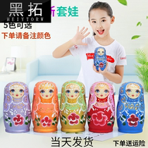 Russian doll toys 5 layers of new Chinese style wooden Girls cute childrens educational creative gifts