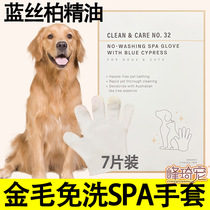 Golden Hair Special Spa Free to wash gloves Puppy-free wet wipes puppies dry cleaning for cleaning winter bathing and washing