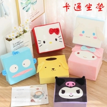 Cartoon futon cushion thickened tatami Japanese household floor low stool removable and washable cushion stool bay window cushion