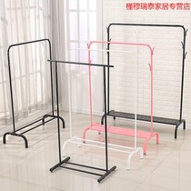 Room entrance clothes rack clothes rack floor rack bedroom Korean space household economy