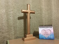 Christian Gifts Oak cross ornaments Golden Housewarming Wedding Birthday Gifts Worship and prayer
