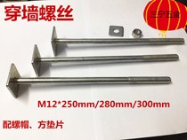 Building through-wall screws Bolts Elevator installation accessories Stair scaffolding fasteners M12*250 280 300