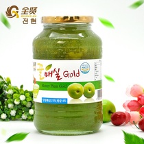Jeon Hyun honey plum tea 1kg Korea imported flush drink fruit tea Milk tea raw materials canned