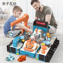 Childrens car break through the big adventure toy baby bus deformation bus multi-function puzzle year old 4 boys and girls
