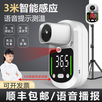 Long-distance infrared temperature measuring instrument electronic voice playback at the entrance of the residential area with automatic high precision